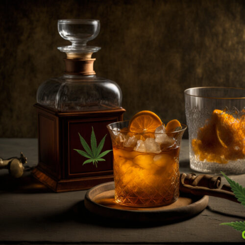 Cannabis Infused Old Fashioned Cocktail
